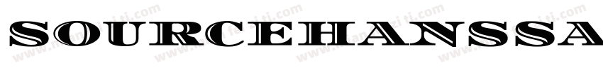 sourcehanssans SC regular字体转换
